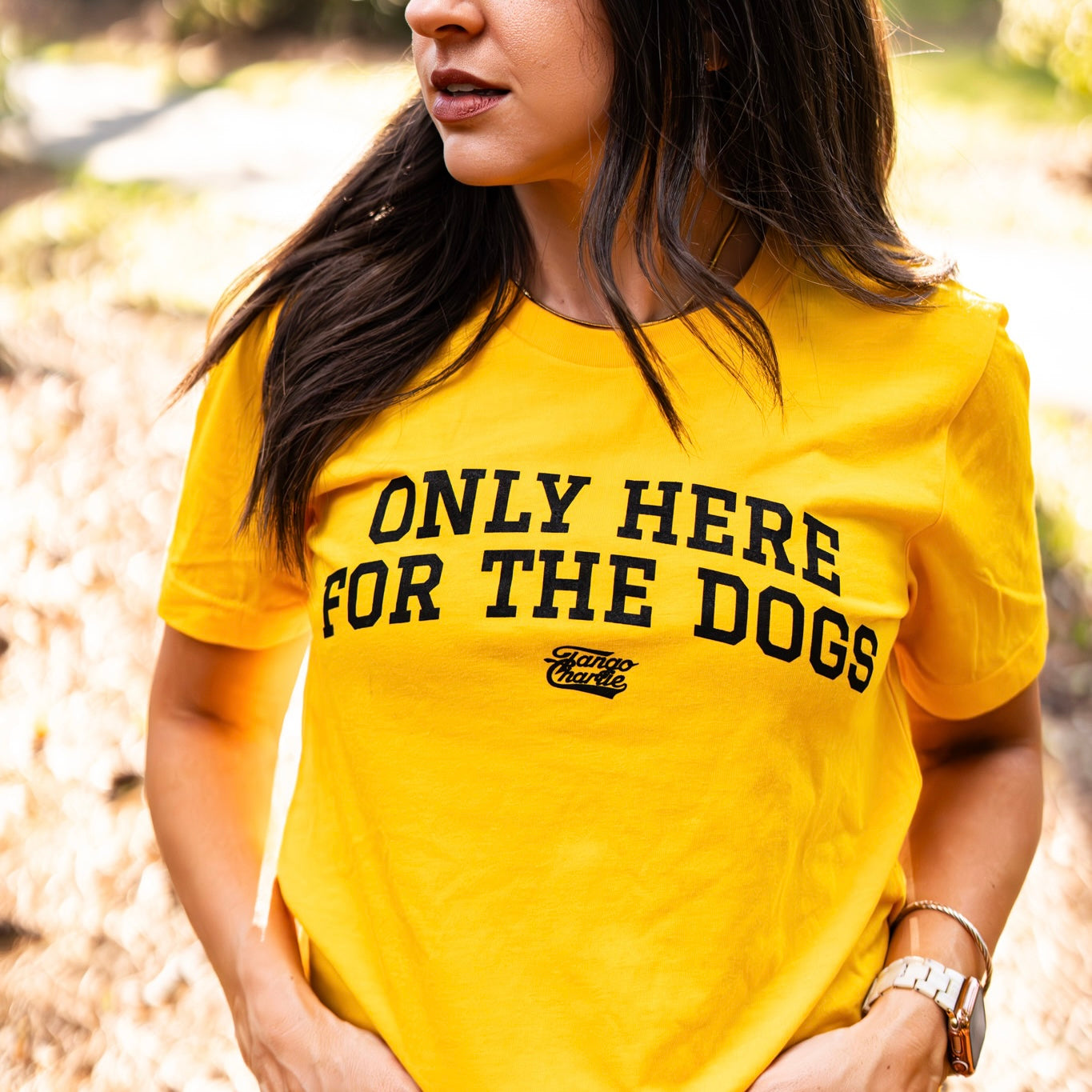 Only Here For The Dogs - tee