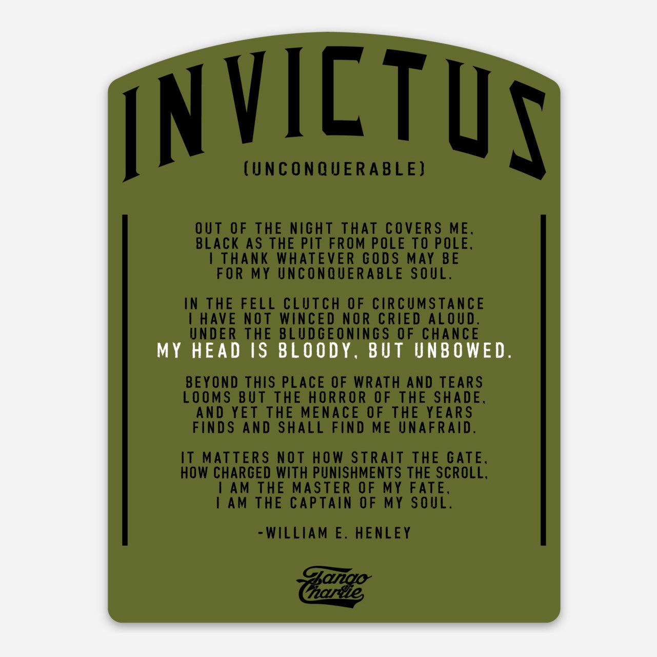 Invictus - sticker