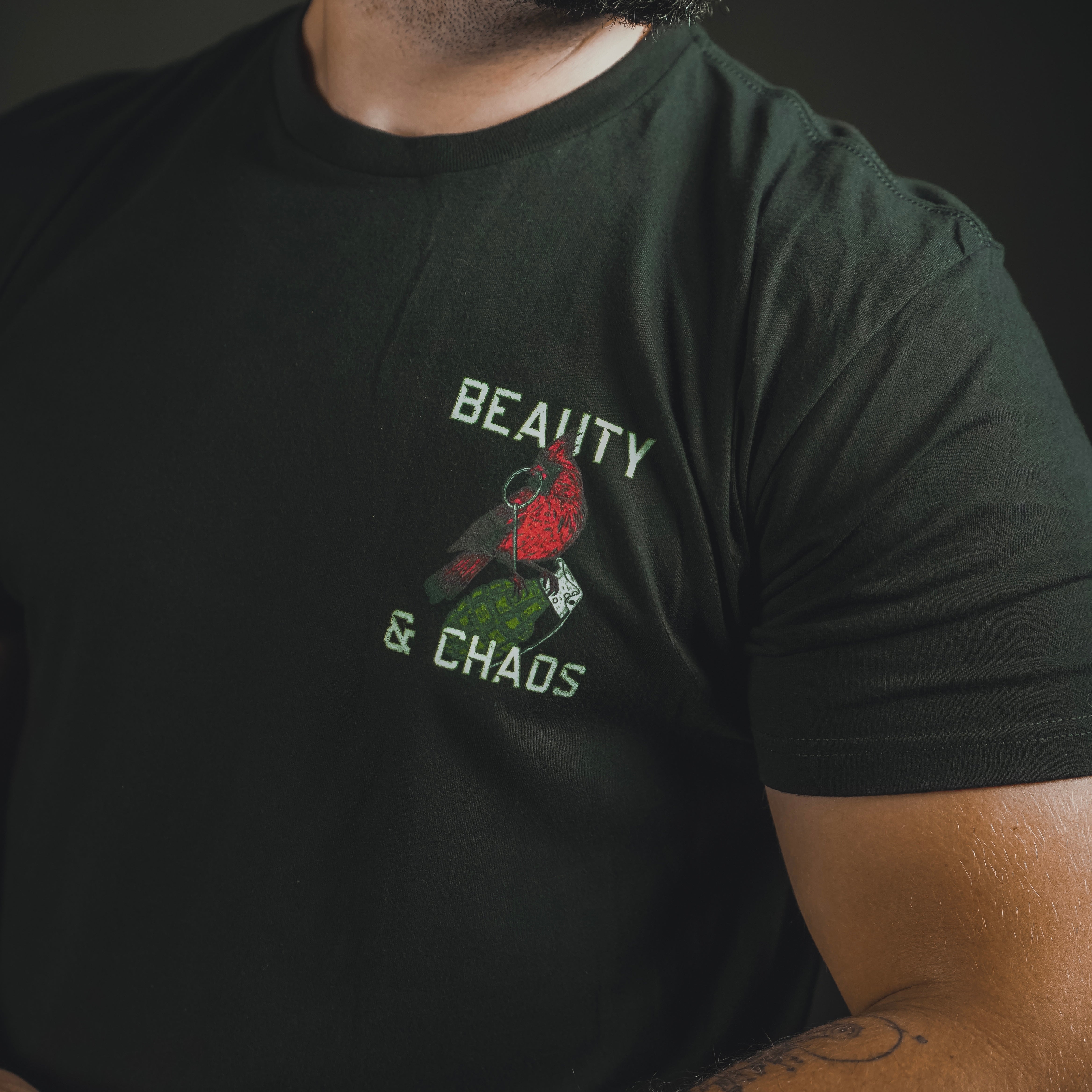 "Beauty and Chaos 2.0" - Black Tee