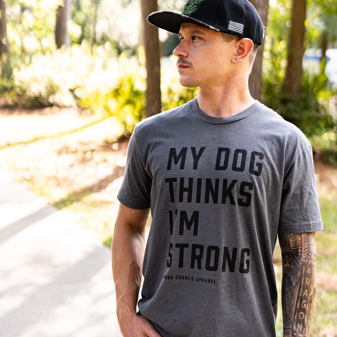 My Dog Thinks I’m Strong - tee