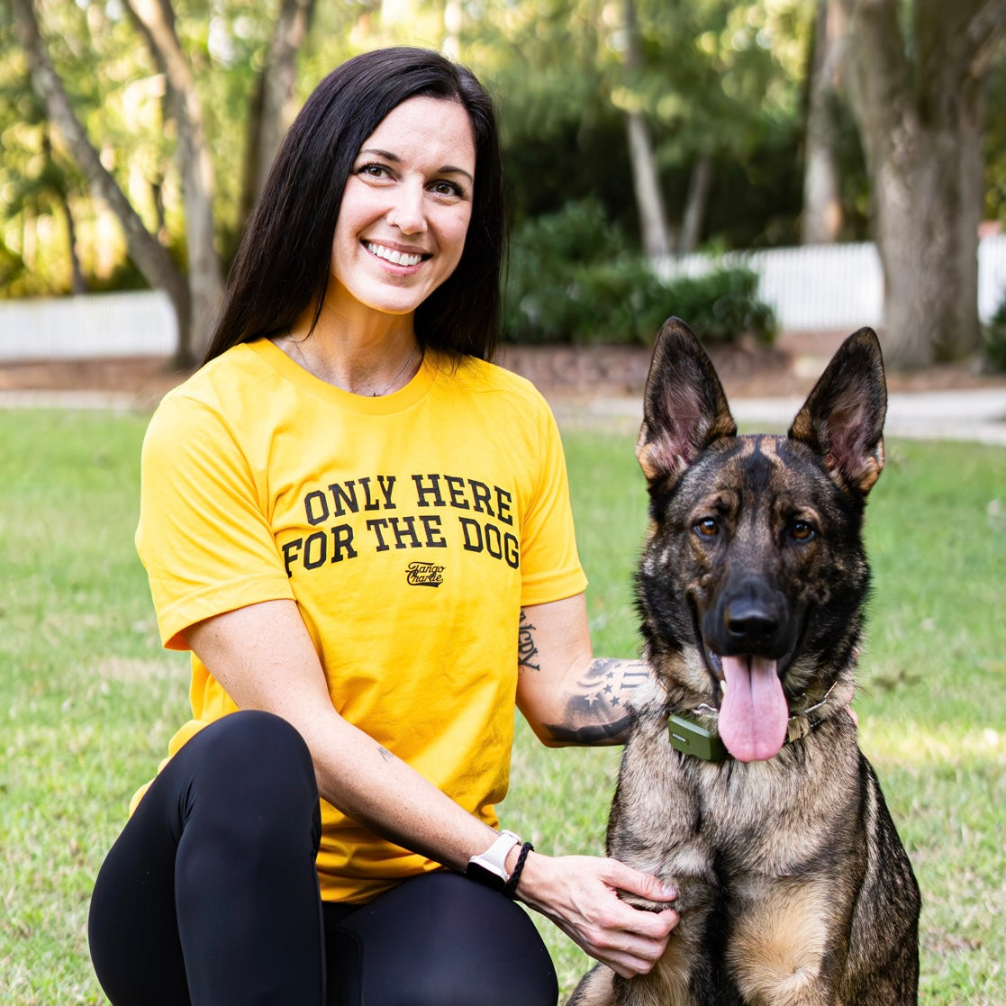 Only Here For The Dogs - tee