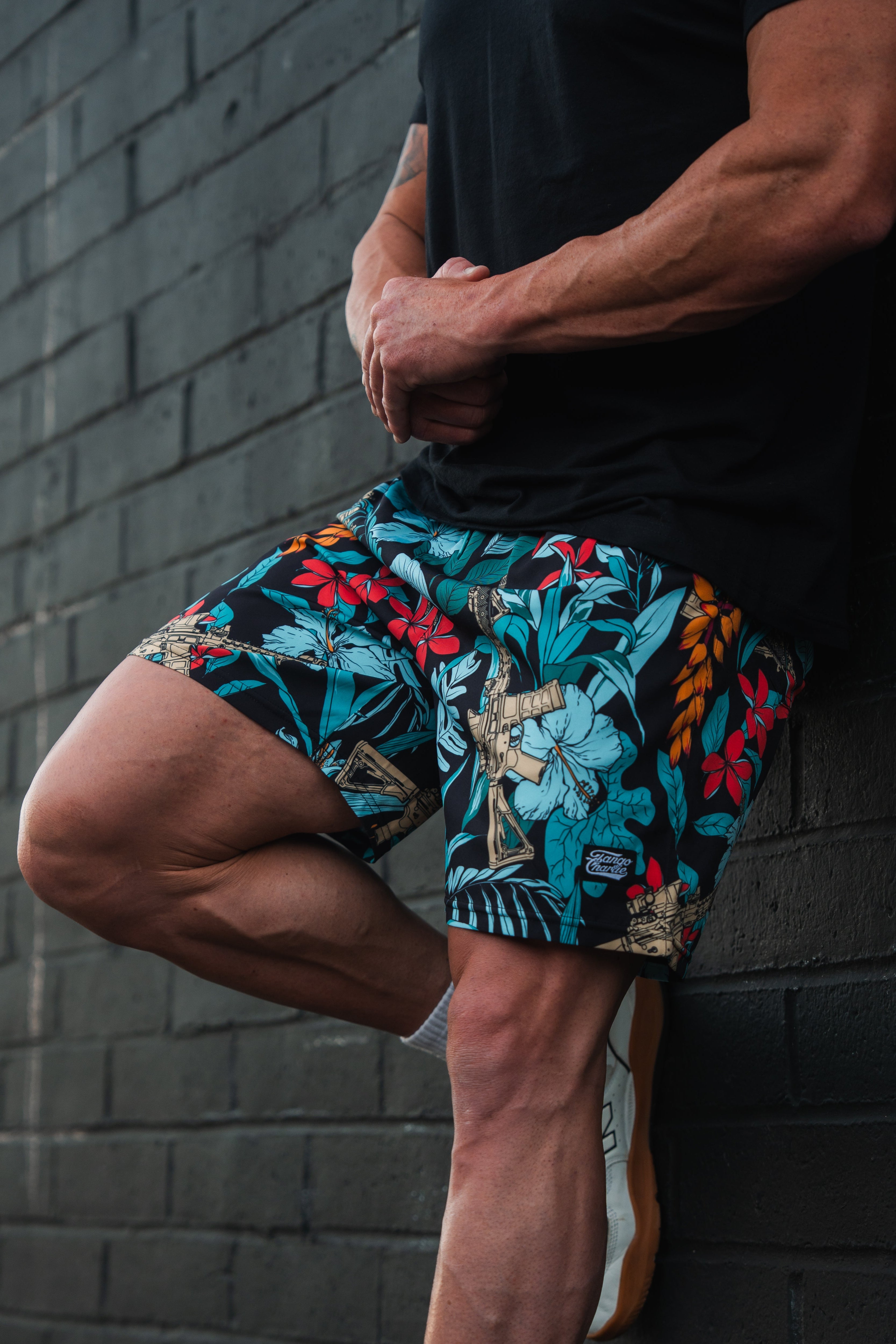 Men's Performance Training Shorts | 5.5"- Tactical Tropic