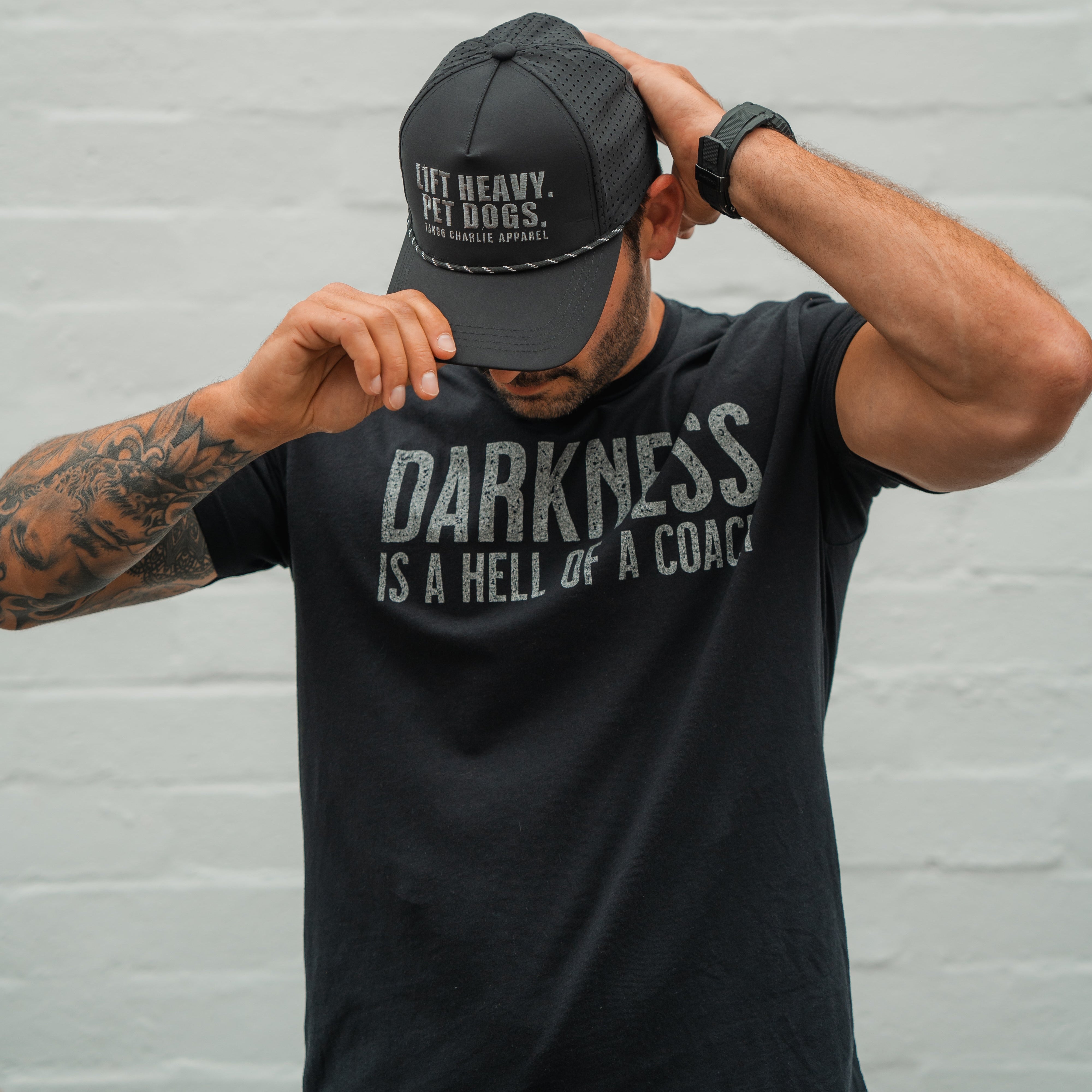 Darkness is a HELL of a Coach - Tee