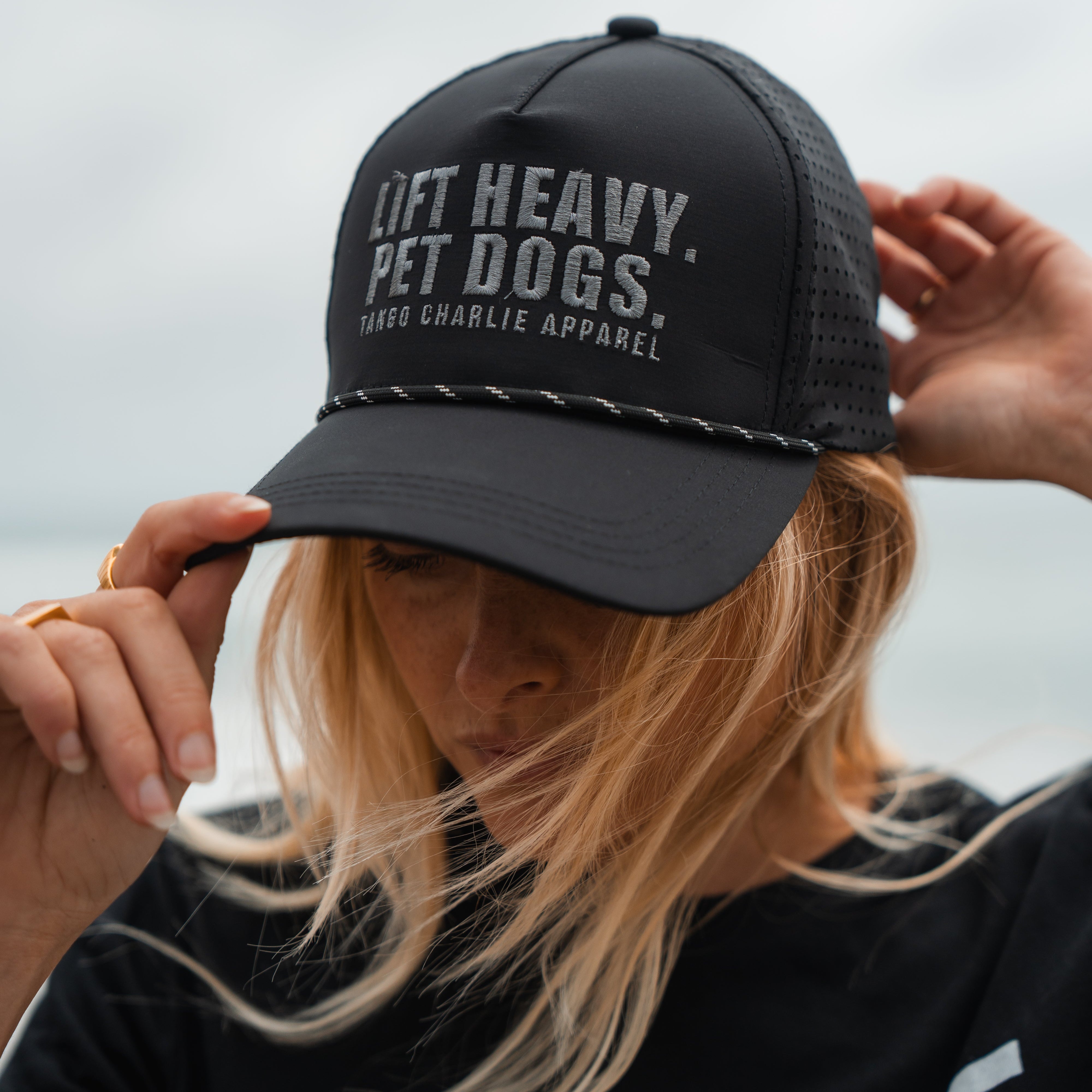 Lift Heavy. Pet Dogs. - Snapback Hat