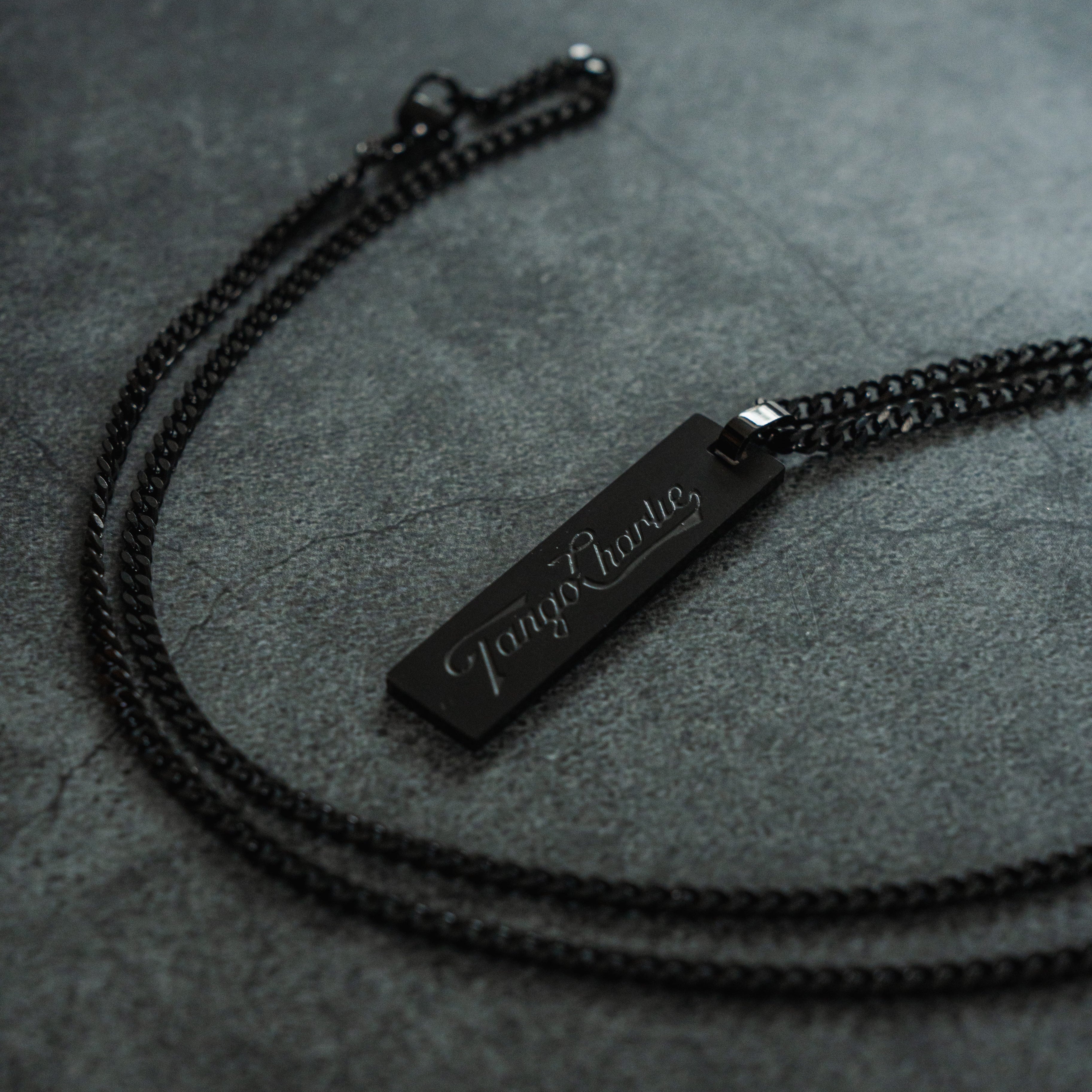 Darkness is a Hell of a Coach - Tag Necklace