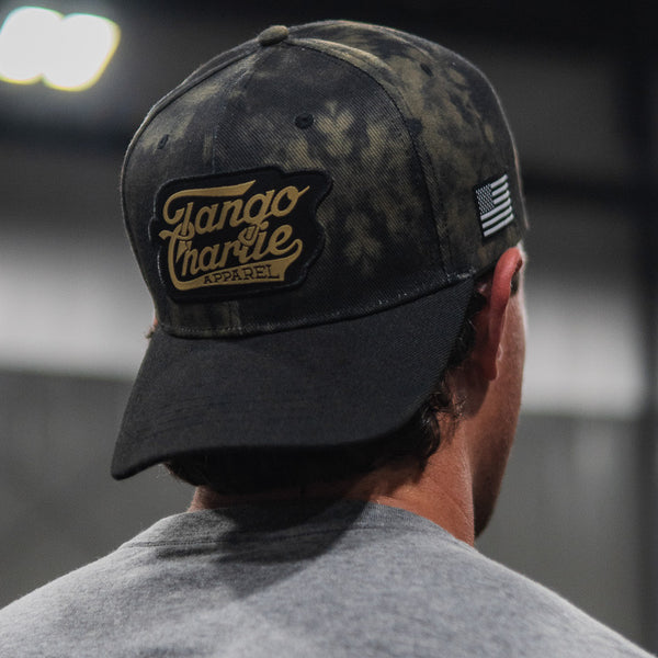 Darkness Is A Hell of A Coach - Snapback Hat Camo Flat Brim